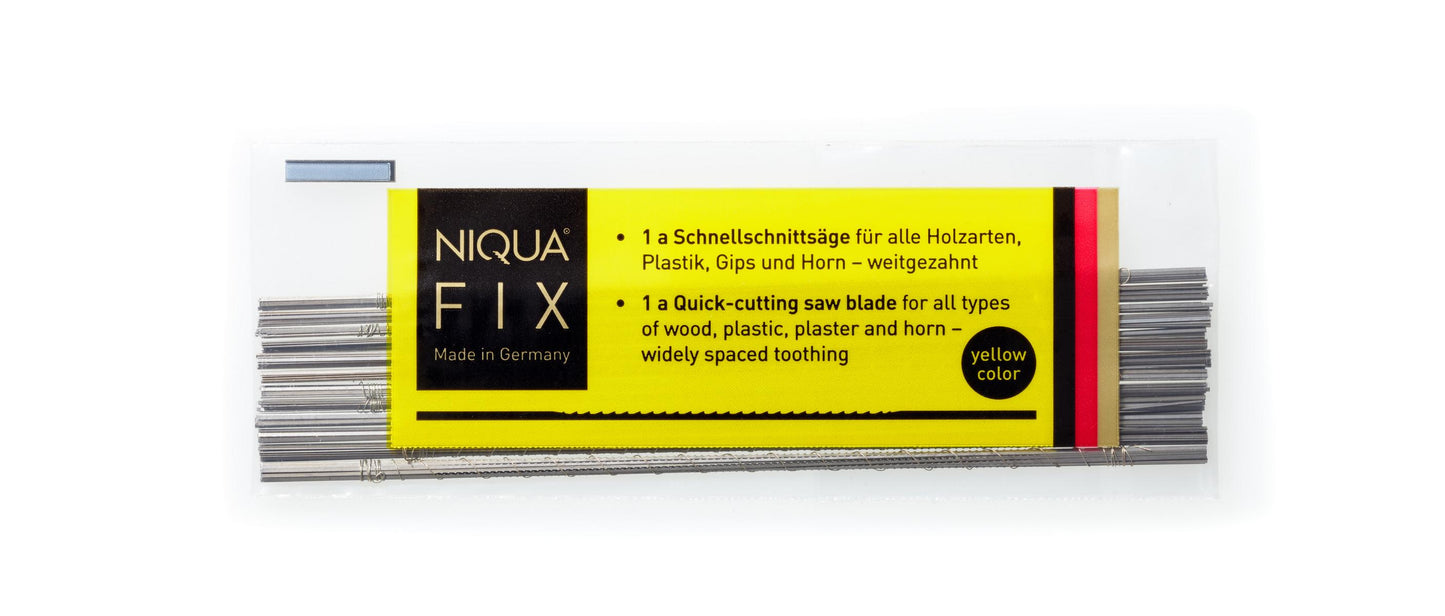 NIQUA FIX GELB – Das bewährte Laubsägeblatt für präzise Holzarbeiten