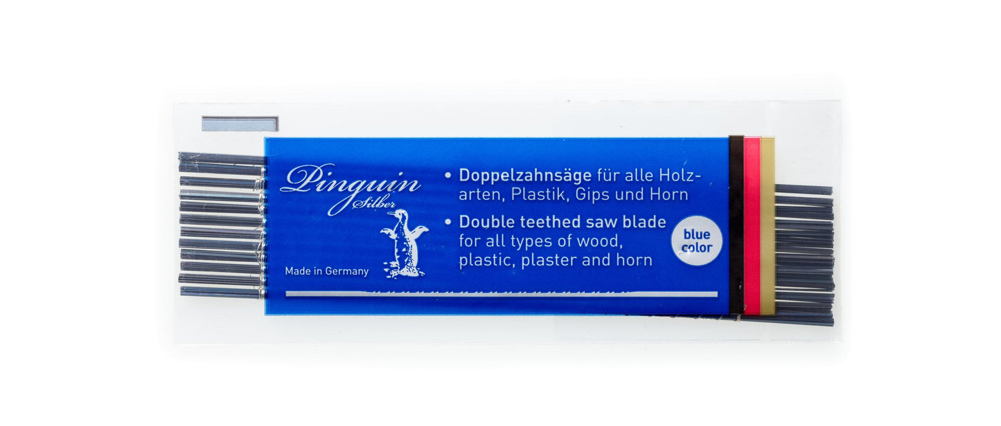 NIQUA PINGUIN SILBER BLAU – Das vielseitige Laubsägeblatt für Holzarbeiten & Modellbau