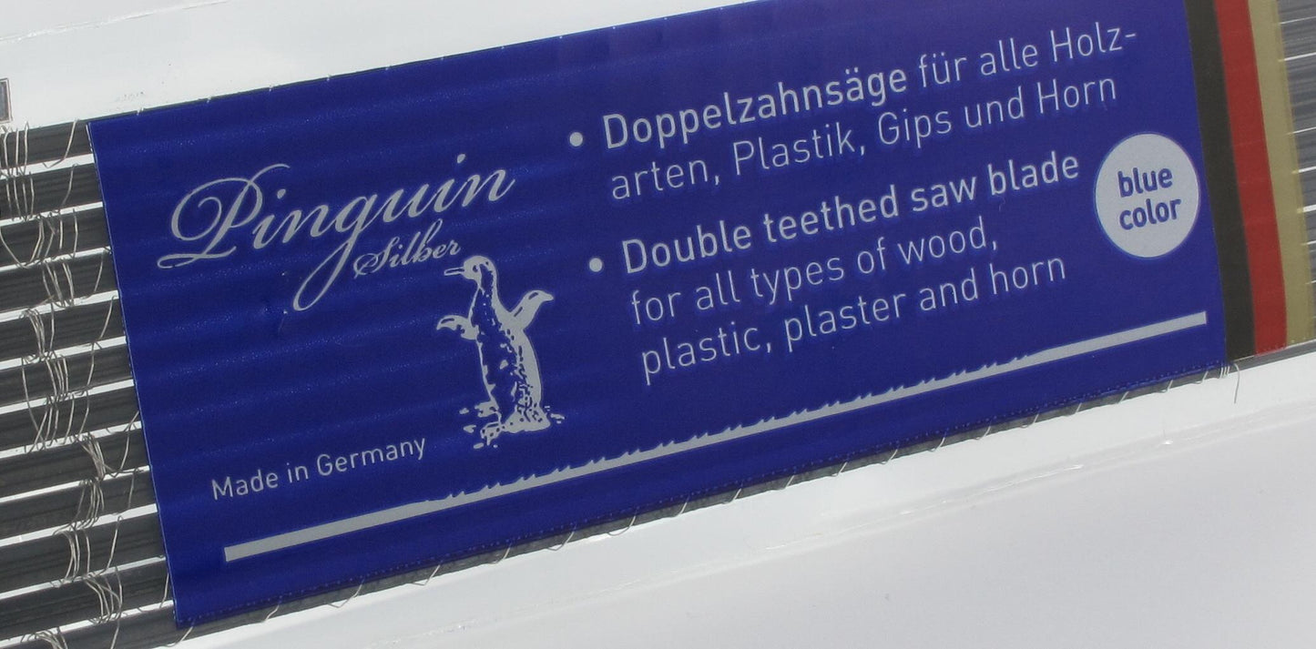 NIQUA PINGUIN SILBER BLAU – Das vielseitige Laubsägeblatt für Holzarbeiten & Modellbau