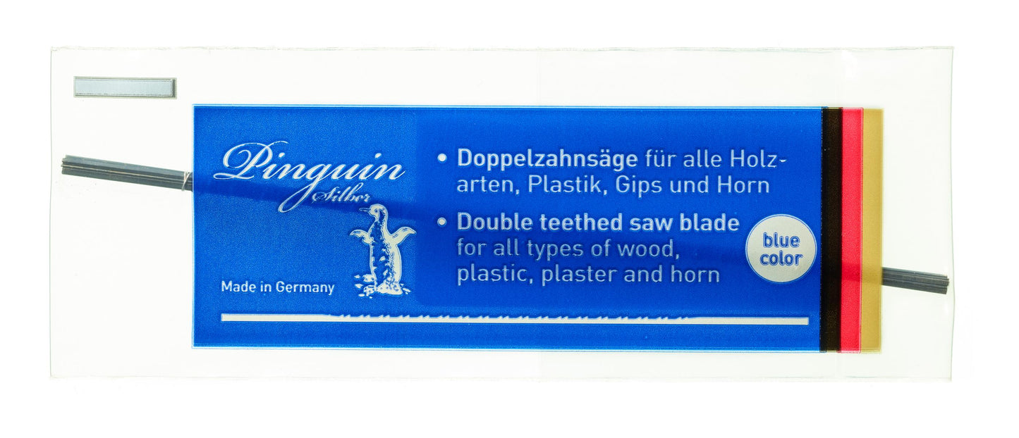 NIQUA PINGUIN SILBER BLAU – Das vielseitige Laubsägeblatt für Holzarbeiten & Modellbau