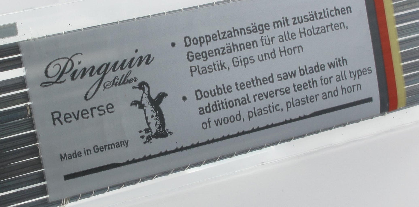 NIQUA PINGUIN SILBER REVERSE – Saubere Schnitte ohne Ausrisse