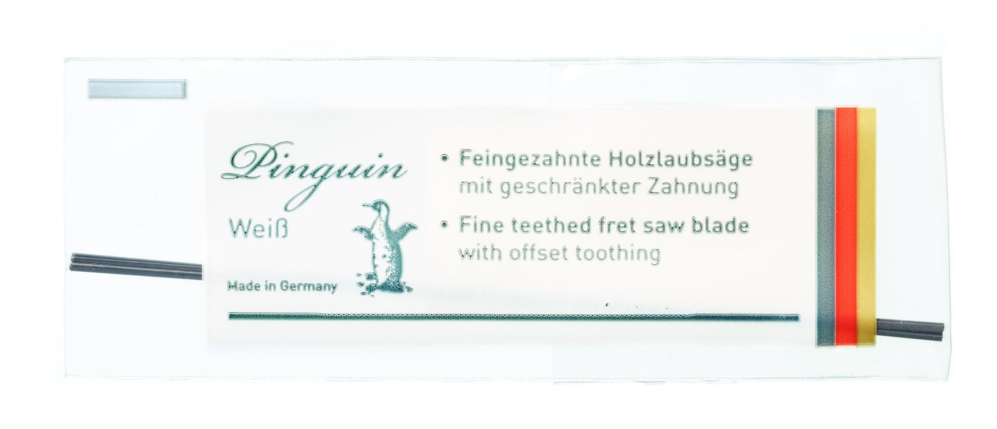 NIQUA PINGUIN WEISS – Das Spezial-Laubsägeblatt für feine Holzarbeiten