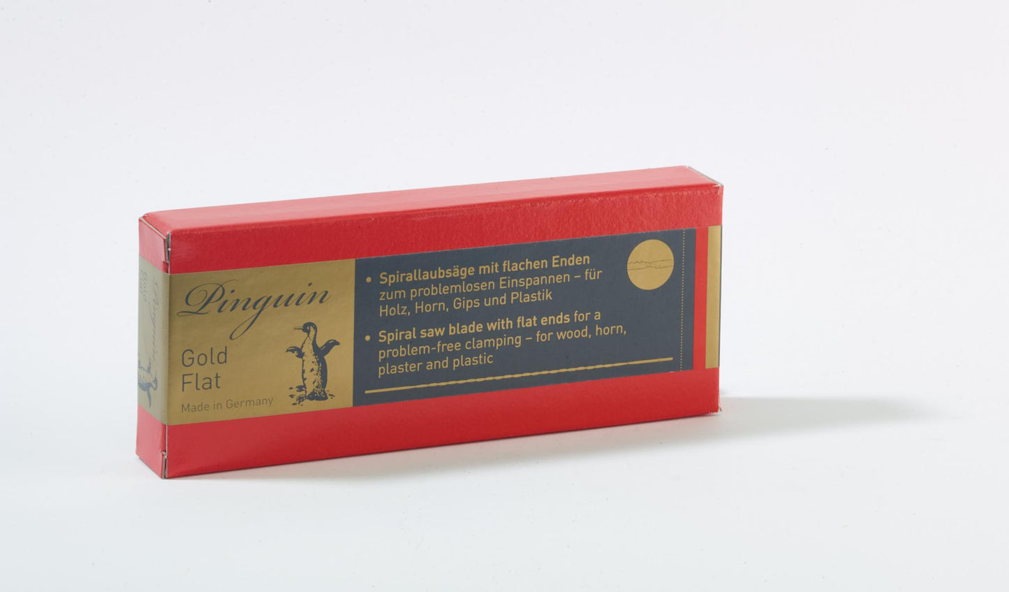 NIQUA PINGUIN GOLD FLAT – Spirallaubsägeblatt mit flacher Form für präzisere Führung