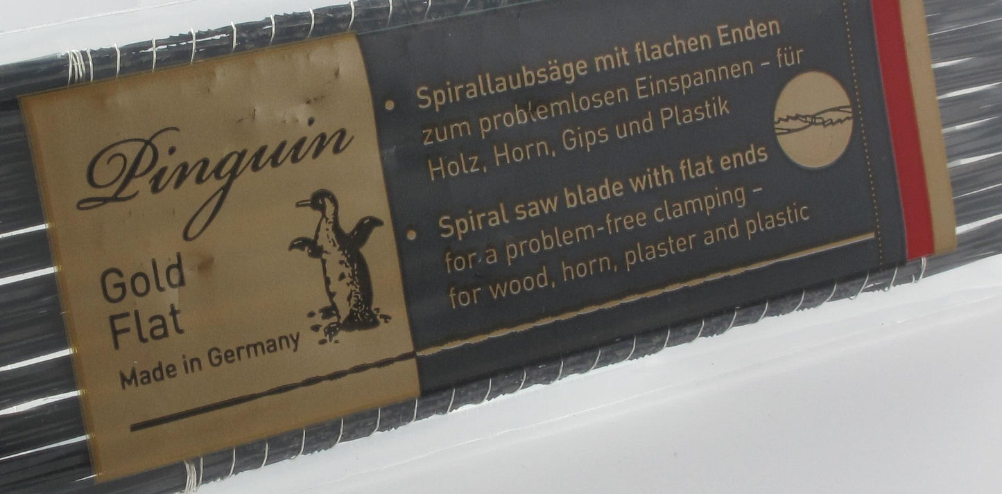 NIQUA PINGUIN GOLD FLAT – Spirallaubsägeblatt mit flacher Form für präzisere Führung