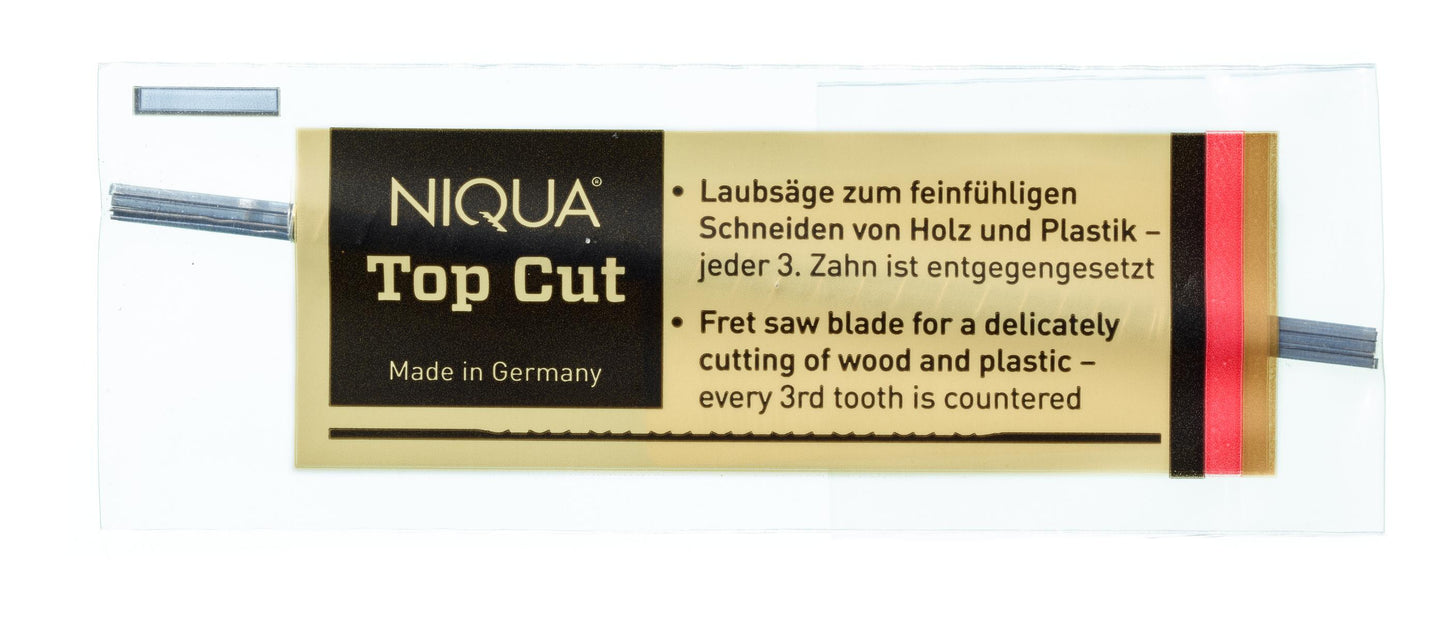 NIQUA Laubsägeblatt TOP CUT – Perfekte Schnitte für Holz & Kunststoff