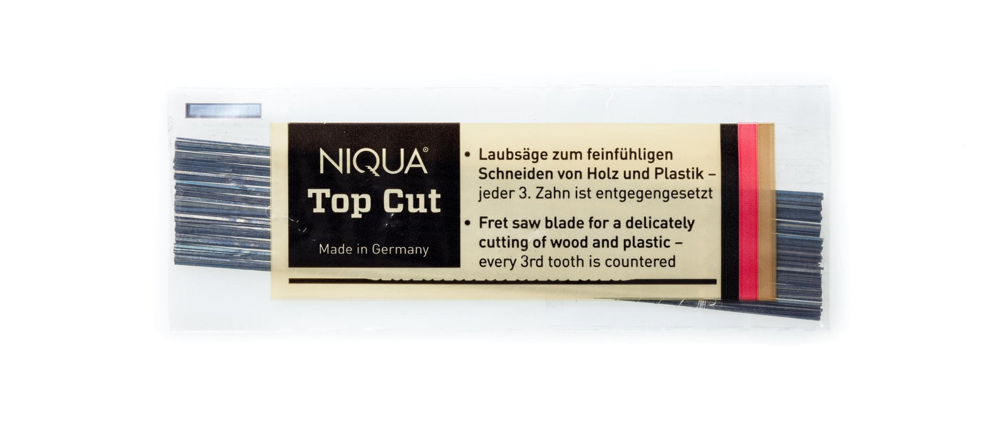 NIQUA Laubsägeblatt TOP CUT – Perfekte Schnitte für Holz & Kunststoff