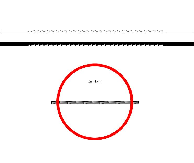 NIQUA Marketeriesäge Blank – Die extralange Version für höchste Präzision (200 mm)