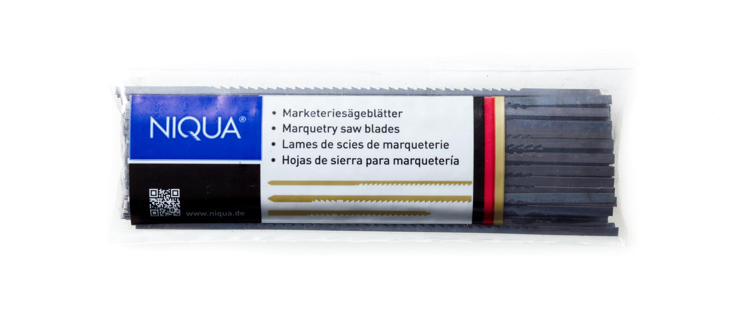 NIQUA Marketeriesäge Blank – Extra lang für präzise Intarsienarbeiten (180 mm)