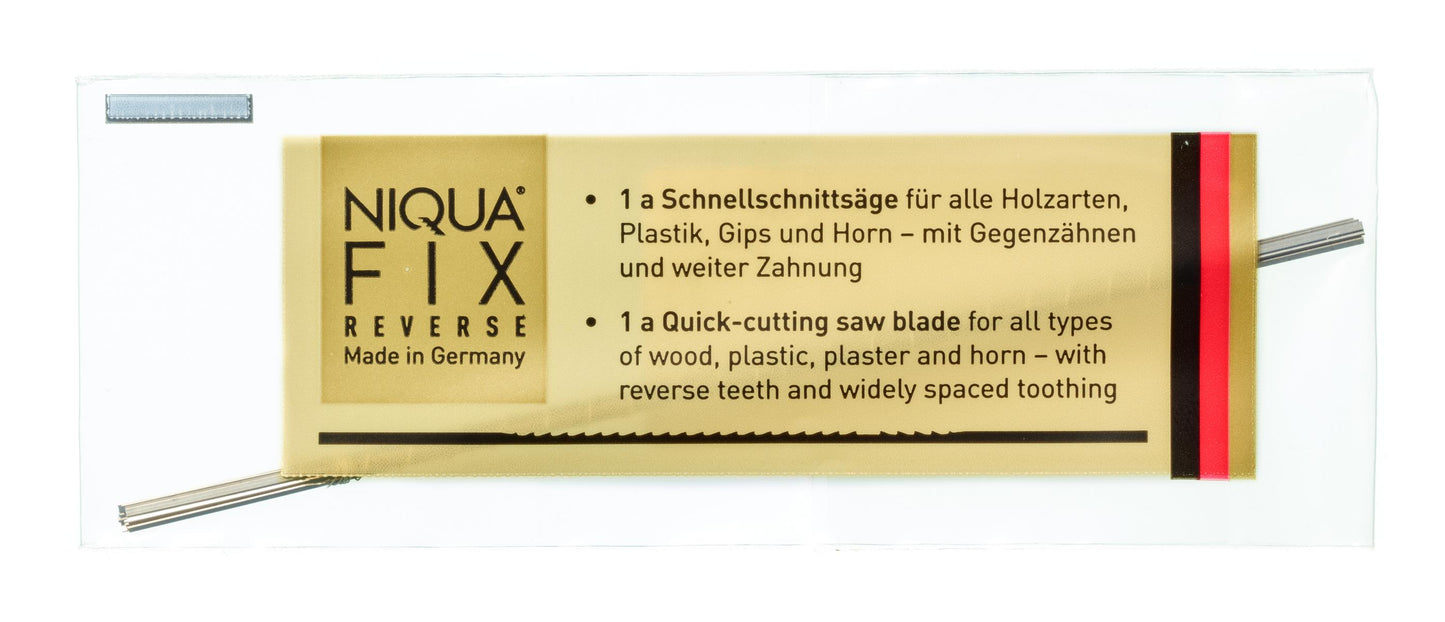NIQUA FIX REVERSE – Saubere Schnittkanten ohne Ausrisse