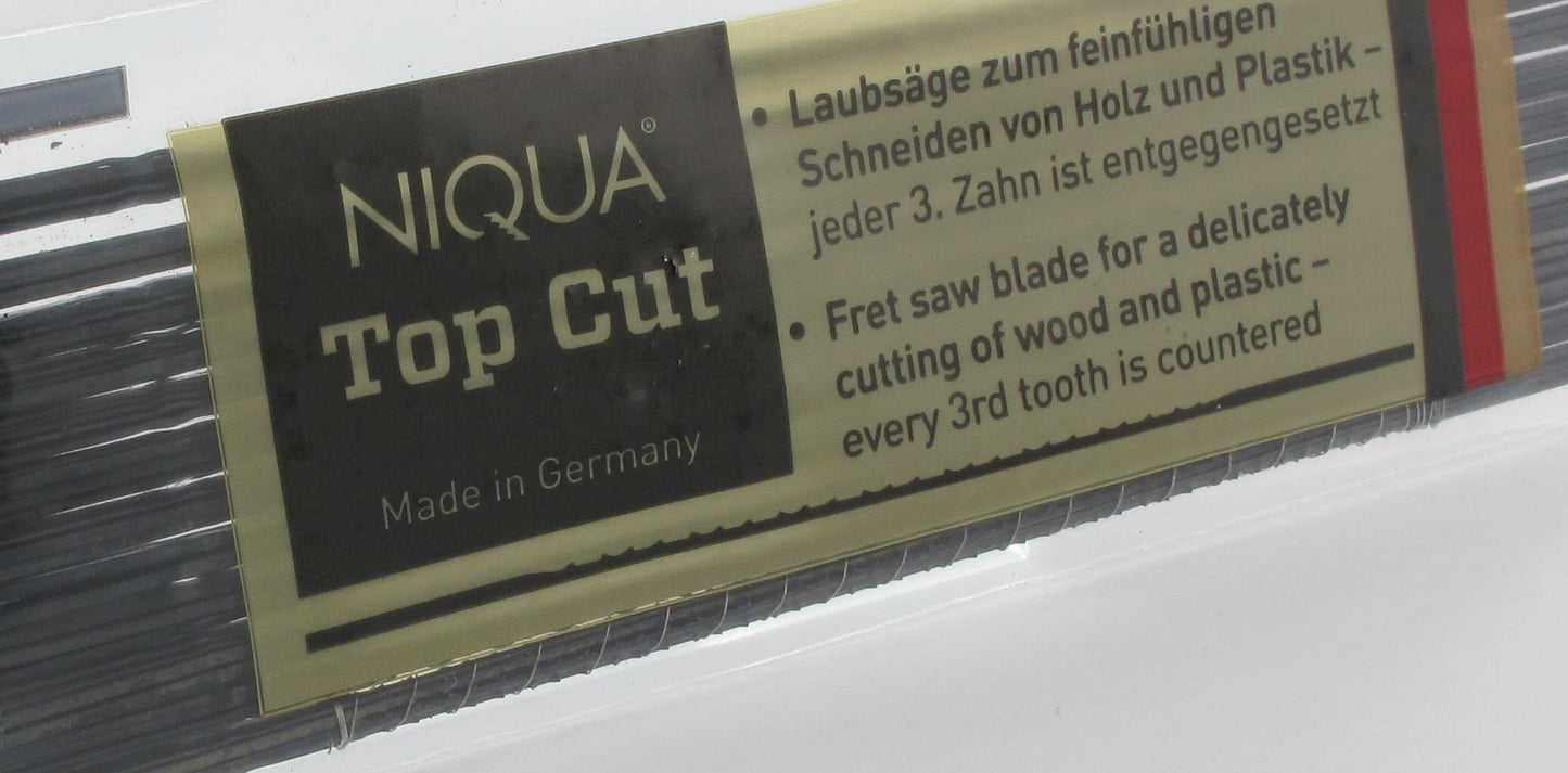 NIQUA Laubsägeblatt TOP CUT – Perfekte Schnitte für Holz & Kunststoff