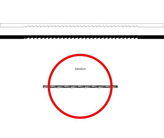 NIQUA Marketeriesäge Blank – Die extralange Version für höchste Präzision (200 mm)
